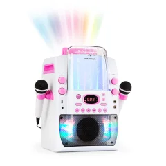 Auna Kara Liquida BT Karaoke-Anlage weiß/pink Karaoke sistem, Roza