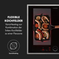 Klarstein Delicatessa 60 Hybrid Prime kuhalna plošča, Črna