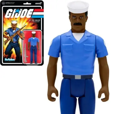 G.I. Joe Blueshirt Mustache (Dark Brown) 3 3/4-Inch ReAction Figure