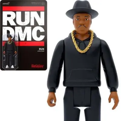 Run DMC Joseph Simmons (All Black) 3 3/4-Inch ReAction Figure