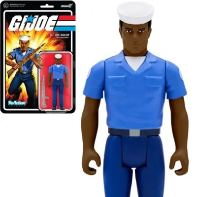 G.I. Joe Blueshirt Clean (Dark Brown) 3 3/4-Inch ReAction Figure