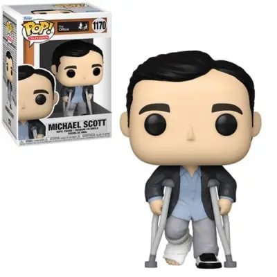 The Office Michael Standing with Crutches Pop! Vinyl Figure