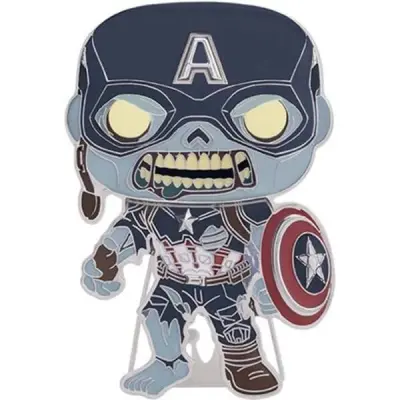 Marvel's What If Zombie Captain America Large Enamel Pop! Pin