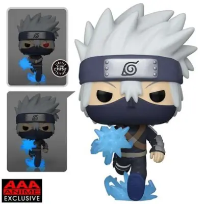 Naruto: Shippuden Young Kakashi Hatake with Chidori Glow-in-the-Dark Pop! Vinyl Figure - AAA Anime Exclusive