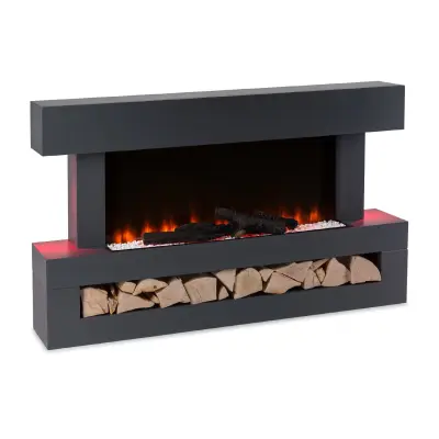 Klarstein Studio Light & Fire 3 Smart kamin, Temno Siva