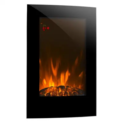 Klarstein Lausanne Vertical, Elektricni kamin, 2000 W, daljinski upravljalnik