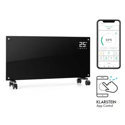Klarstein Bornholm Smart konvekcijski grelec, Crna