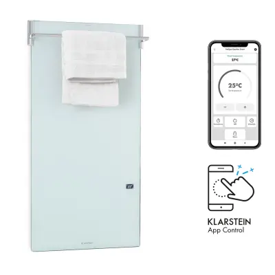 Klarstein Hot Spot Crystal Spotless Smart infrardec grelnik, Bela