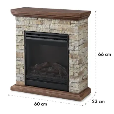 Klarstein Etna, elektricni kamin, Temno Rjava
