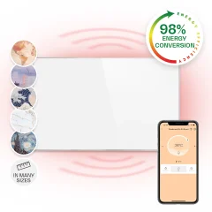Klarstein Wonderwall 600 Smart infra plošča, Bela