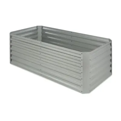 blumfeldt High Grow Straight, visoka greda, 180 x 60 x 90 cm, 970 l, jeklo, pocinkano, srebrna barva