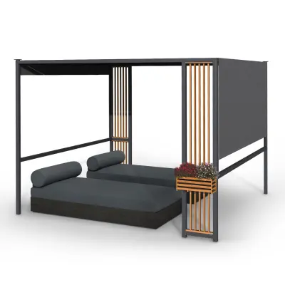 Blumfeldt Valence, paviljon, 3 x 3 m, Siva