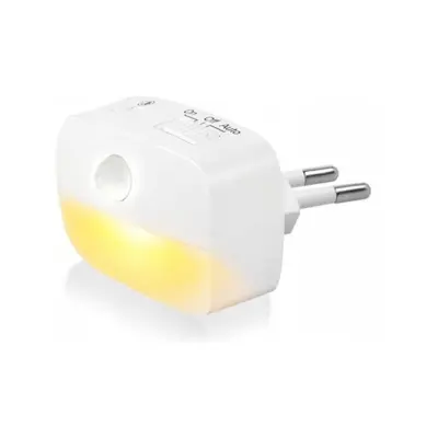 LED nočna lučka s PIR sezorjem gibanja toplo bela za v vtičnico