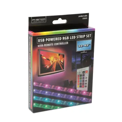 USB RGB  LED trak s kontrolerjem - 32 - 42 " 2 x 37 cm, 2 x 70 cm