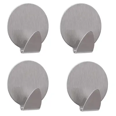 Set 4x inox samolepilnih kljukic – kavljev