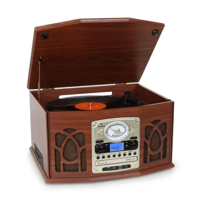Auna NR-620 Predvajalnik Retro snemanje, Mahagonska