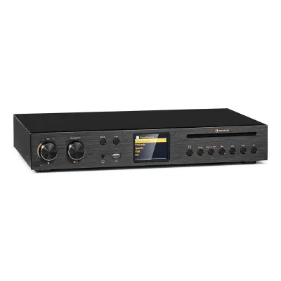 Auna Black Star CD HiFi sprejemnik, Crna