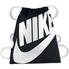 Nike Heritage Drawstring Gymsack, Black/White