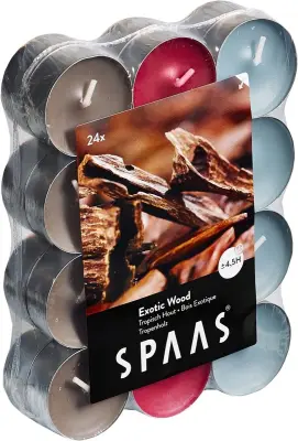 Dišeče svečke spaas, eksotični les, 24kom