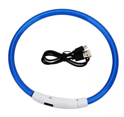 Univerzalna akumulatorska LED ovratnica za mačke in pse USB