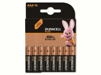 Duracell Plus-AAA CP16 micro (AAA)-baterija alkalno-manganov  1.5 V 16 kos