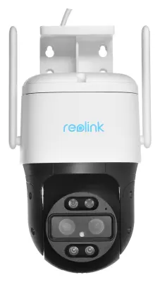 Reolink TrackMix WiFi IP kamera, dva objektiva, 4K Ultra HD, WiFi, vrtenje in nagibanje, IR nočno snemanje, LED reflektorji, aplikacija, vodoodporna,