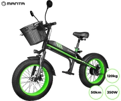 MANTA MES2002N Flinstone FAT, 350W električno kolo/skiro črno-zelen