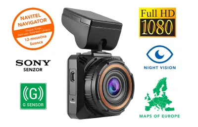 Avto in spletna kamera NAVITEL R650 NV, Full HD (1920x1080), Night Vision, 2'' zaslon, G-SENZOR, 170°