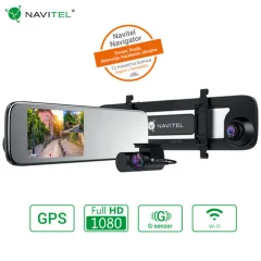 Pametno avto ogledalo NAVITEL MR450 GPS, prednja in zadnja avto kamera, Full HD, 5.5" IPS zaslon, Night Vision, SONY senzor, GPS, aplikacija
