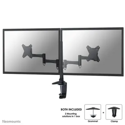 FPMA-D1330D namizno stojalo za 10-27 monitorjev (ČRNO)