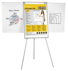Bi-Office Tabla samostoječa Easy 70 x 102 cm izvlečne roke