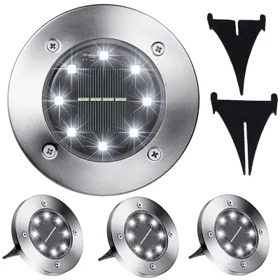 Solarne talne svetilke 4kom, 8 x led