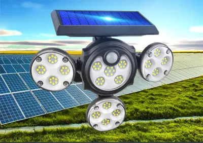 Solarni reflektor s senzorjem, 4x reflektor, 25w