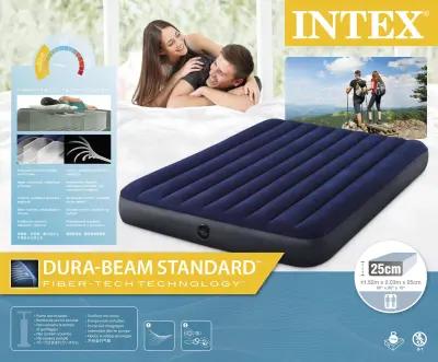 Intex 64759 Napihljiva postelja Queen Dura Beam Classic, 152 x 203 x 25 cm