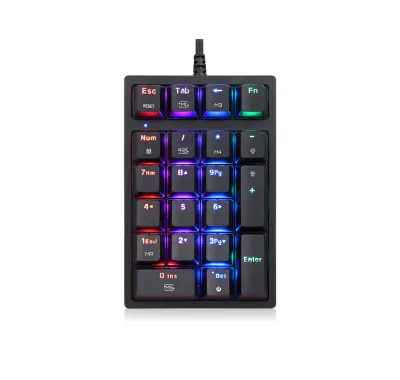 Numerična LED RGB igralna tipkovnica USB