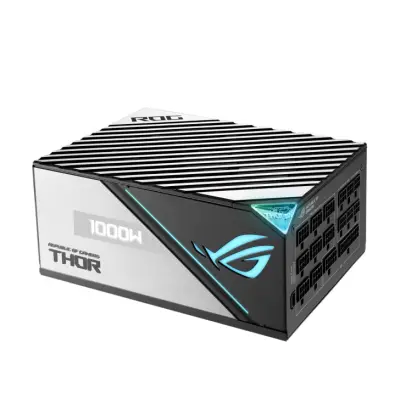ASUS ROG THOR 1000W Platinum II Fully Modular Power Supply 80 Plus Platinum ROG heatsinks 135mm PWM fan Aura Sync PCIe Gen 5.0 Ready napajalnik