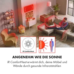 Klarstein Wonderwall Air Art Smart infrardeči grelec, Večbarvna