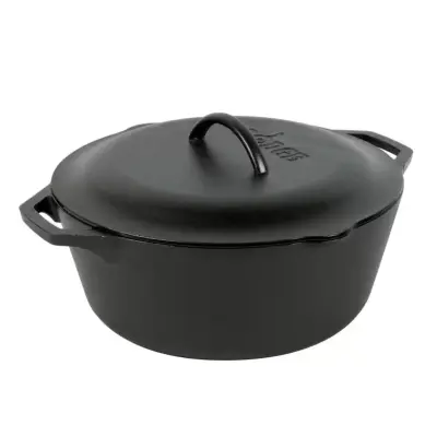 Kozica s pokrovom 32cm Cast Iron / 6,6l / dvojni ročaj / lito železo