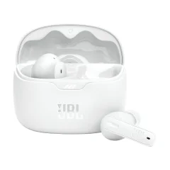 JBL Tune Beam TWS bele brezžične slušalke