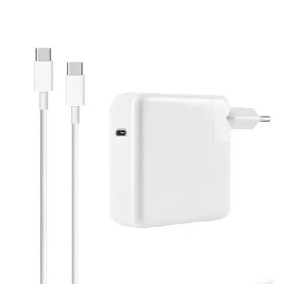 87 W USB-C Power Delivery Prenosni PC polnilnik z 2-metrskim kablom, LinQ - bel