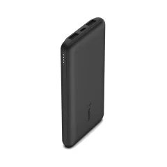 Belkin zunanja baterija za pametni telefon in tablico 10.000 mAh, 3 vrata USB in USB-C 15 W, zbirka BOOST?CHARGE - crna