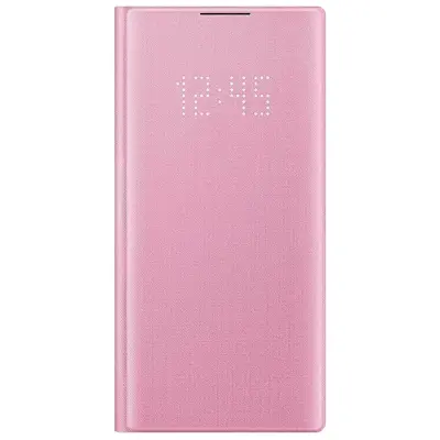 Uradni ovitek za Samsung Note 10 s pametnim preklopom, pokrovom Smart Led View - roza