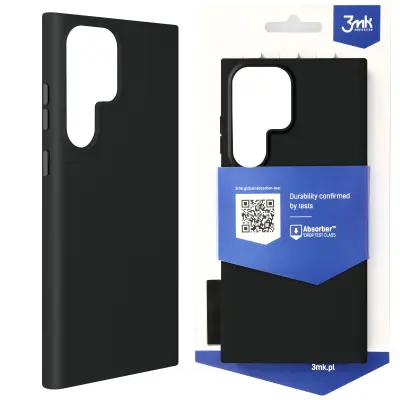 Ovitek za Samsung S23 Ultra Soft Mat odporen na udarce 1.25m 3mk Matt Case ?rn