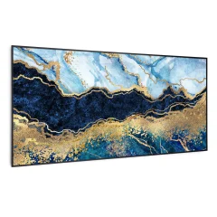 Klarstein Wonderwall Air Art Smart, infrardec grelnik, moder marmor, Vecbarvna