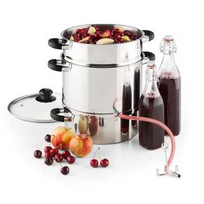 Klarstein Applebee parni sokovnik, posoda sokovnik, elektricni, 1500 W, Ø25cm , 8 litrov, nerjavece jeklo