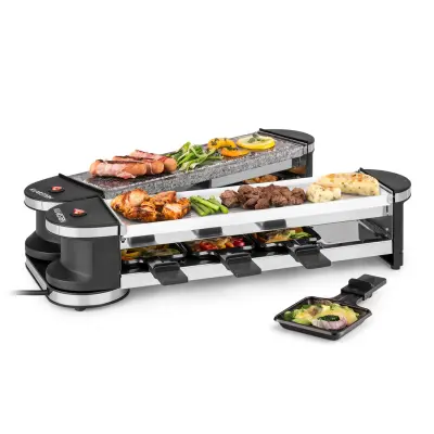 Klarstein Tenderloin 50/50 raclette žar, Crna