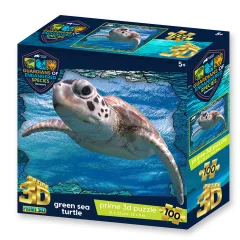 Sestavljanka 3D - Zelena morska želva 100 kos 31x23cm animal
