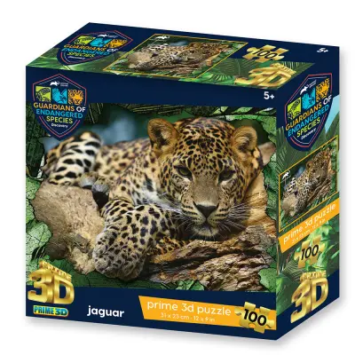 Sestavljanka 3D - Jaguar 100 kos 31x23cm Animal planet ges