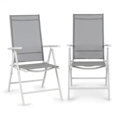 Blumfeldt Almeria Garden Chair zložljivi stol, Bela