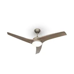 Klarstein FIGO, TITANIJ, STROPNI VENTILATOR, 52", 55 W, STROPNA SVETILKA, 2 X 42 W, DALJINSKI UPRAVLJALEC